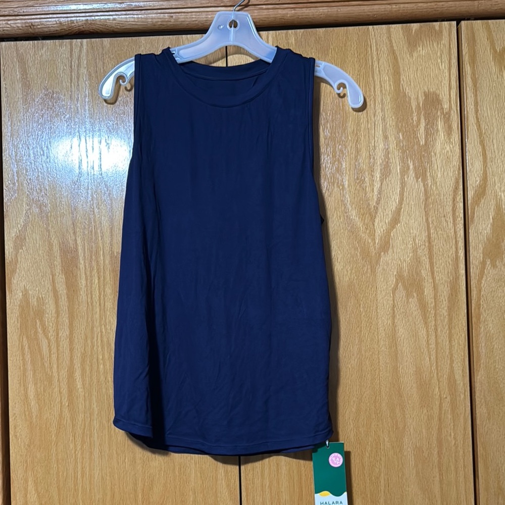 Navy Blue Sleeveless Top